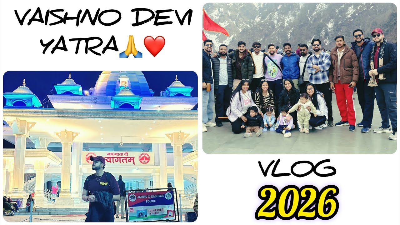 Vaishno Devi Yatra Vlog (2026) 🙏❤️| Nitin Bassi | #vaishnodevi #yatra2026 #katra #shivkhori #vlogs 
