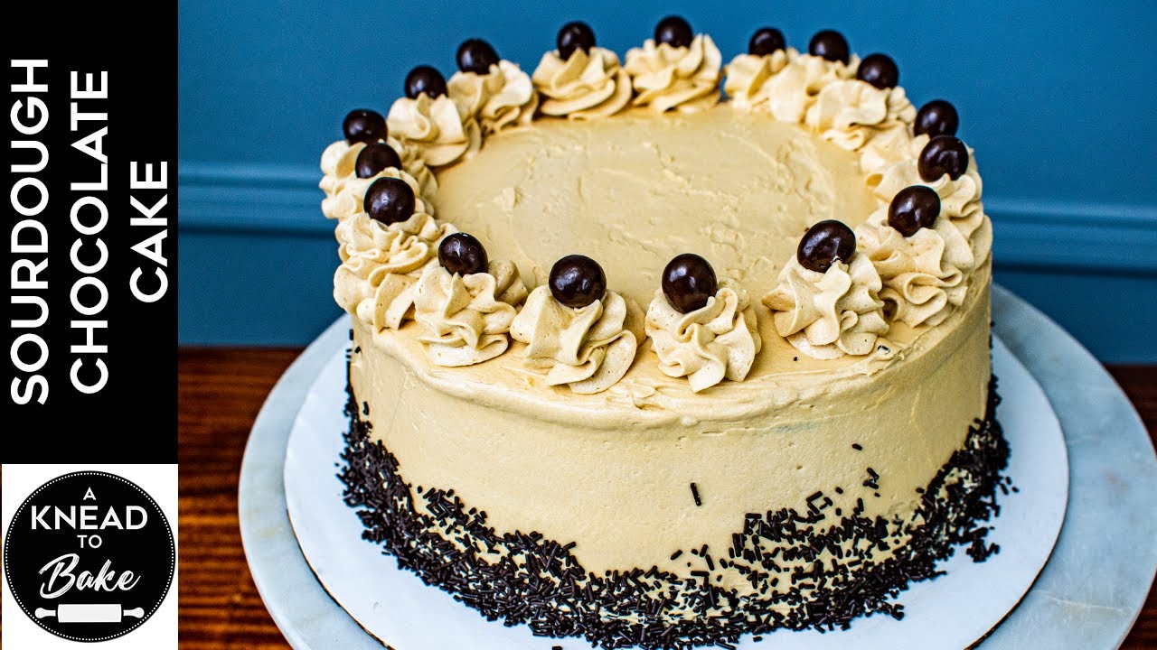 Sourdough Chocolate Cake with Espresso Buttercream