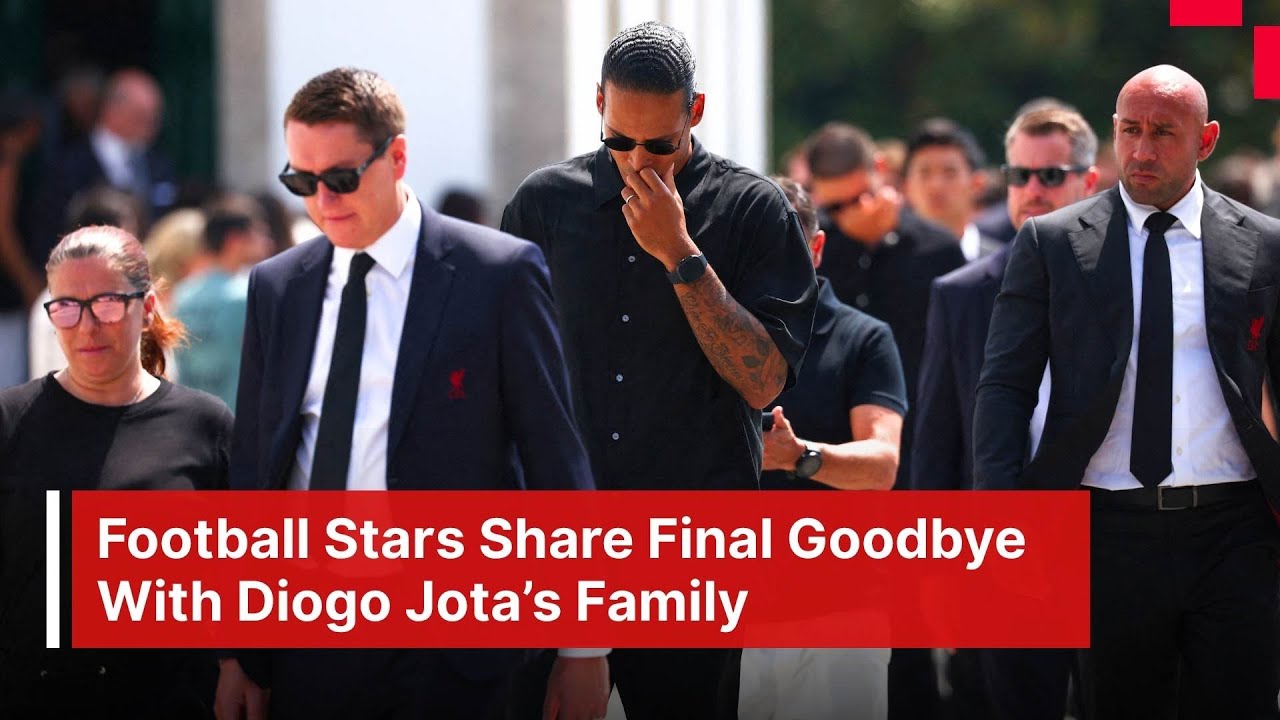 Watch Emotional Moments: Football Stars Share Final Goodbye With Diogo Jota’s Family | AD1E