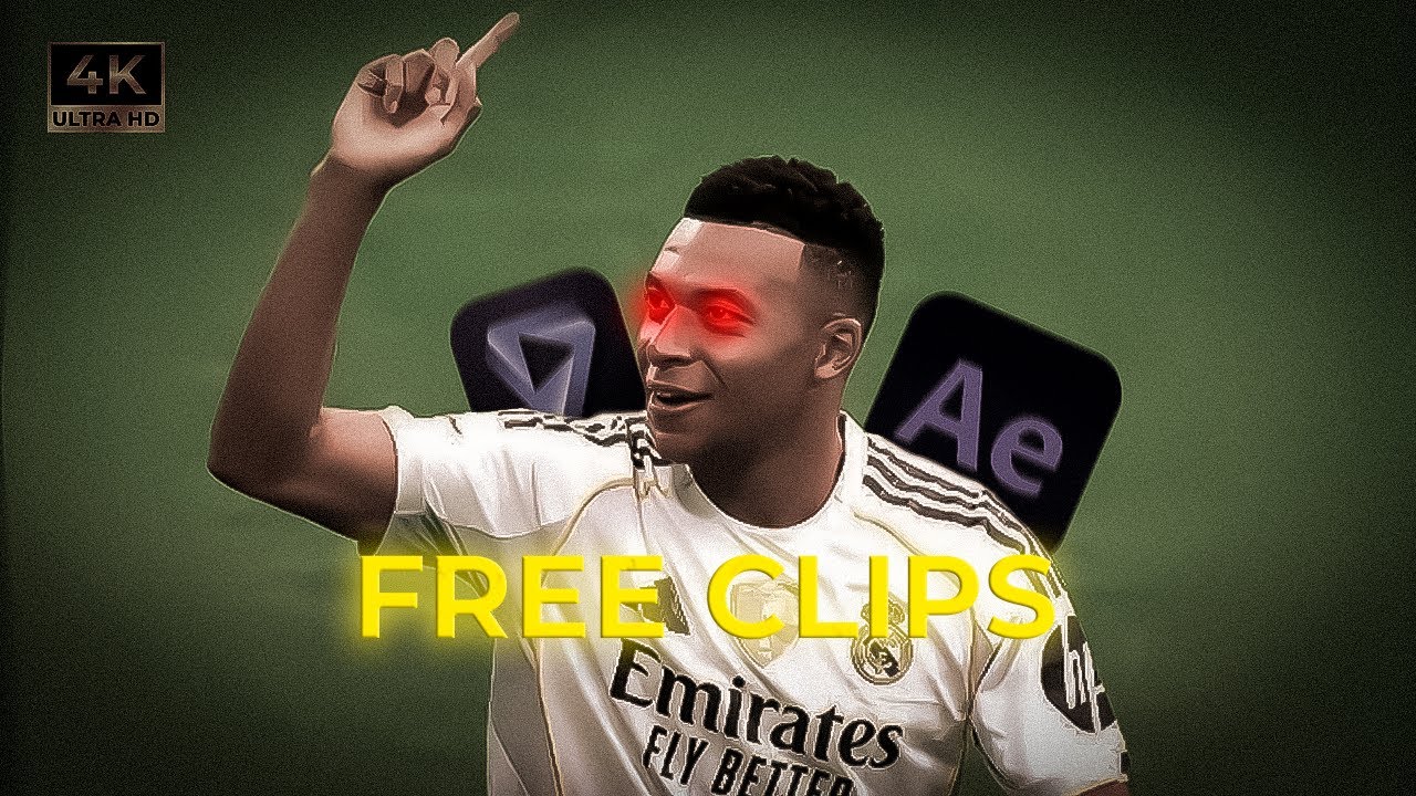 Kylian Mbappé ► 4K Free Clips Upscaled ● Skills & Goals 2025 | HD