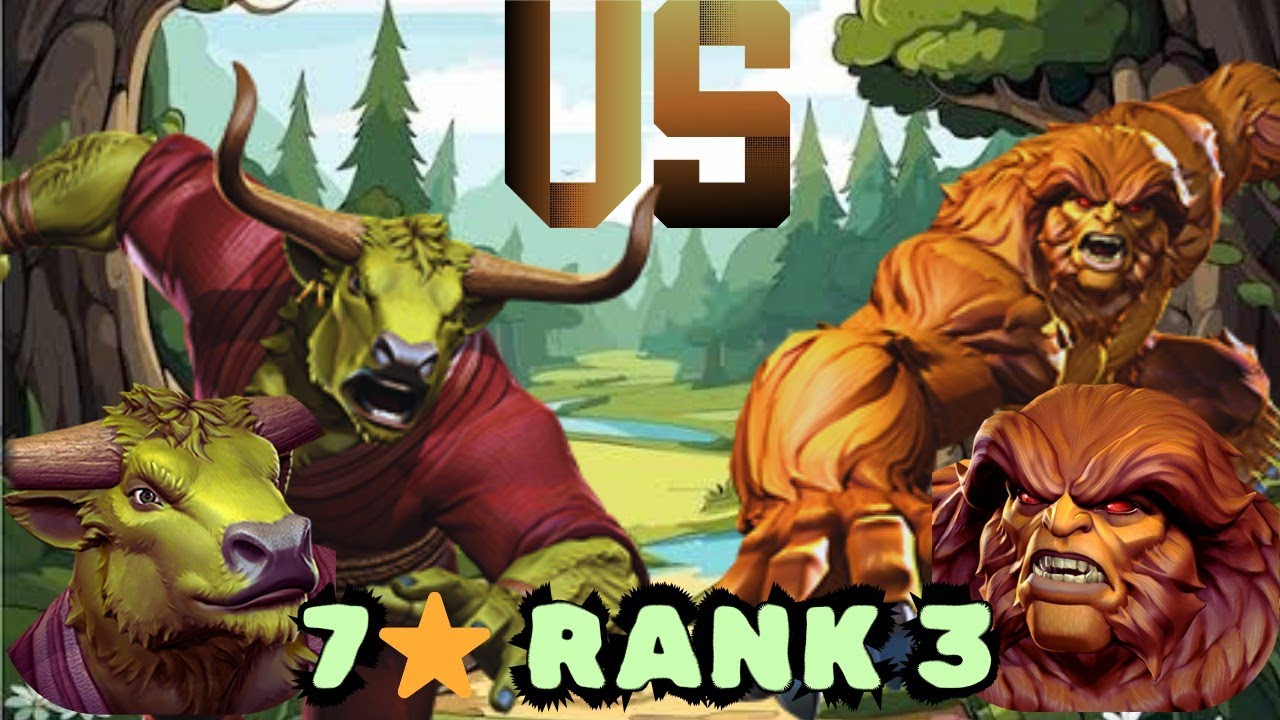 Rintrah Vs Sasquatch | 7 Star Rank 3 | Damage Preview And Comparison | Mcoc