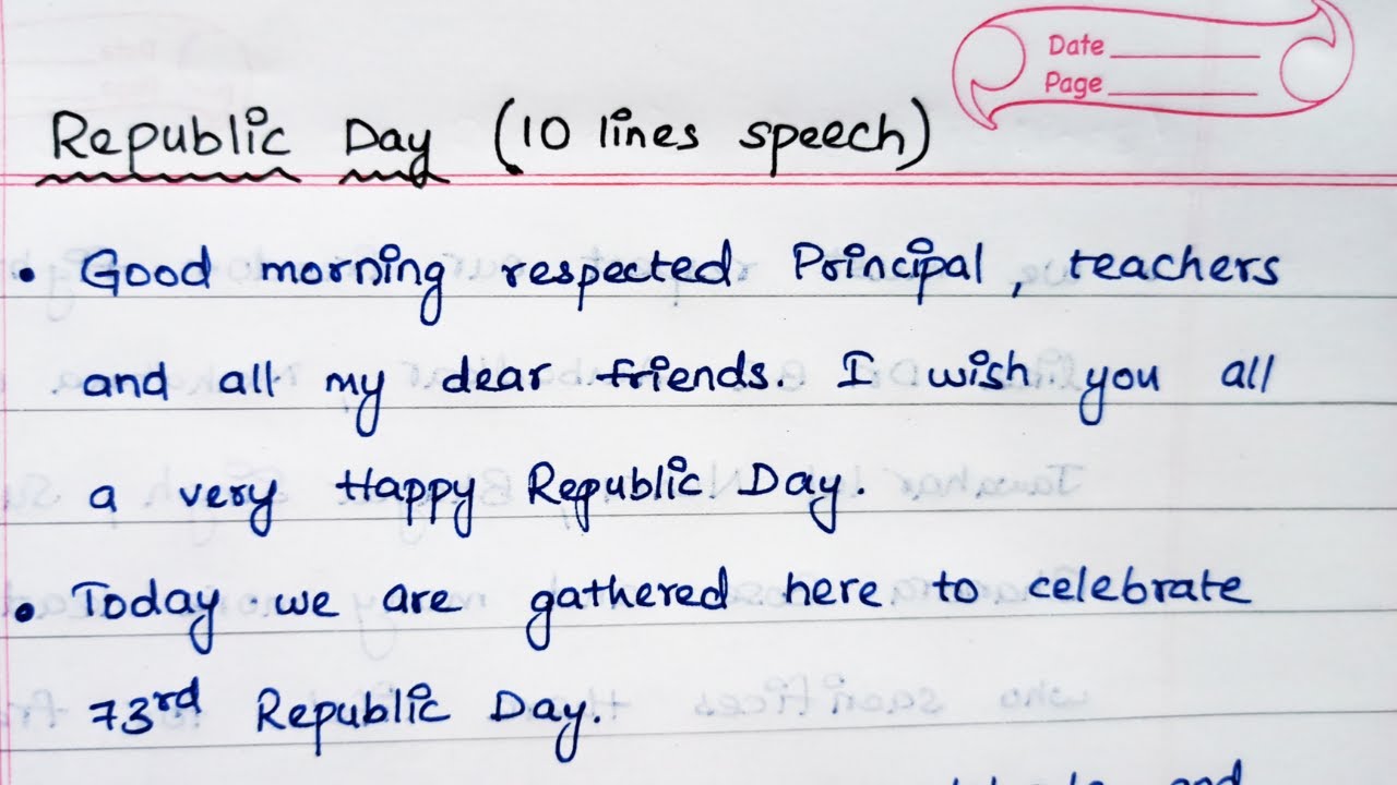 10 lines Best Republic Day Speech 2023 | Republic day essay