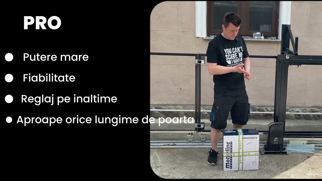 Testam Motorline Bravo500. Solutie pentru 99% din portile culisante