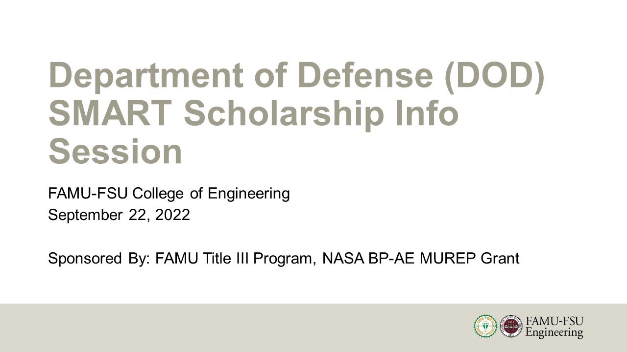 DOD SMART Scholarship Informational