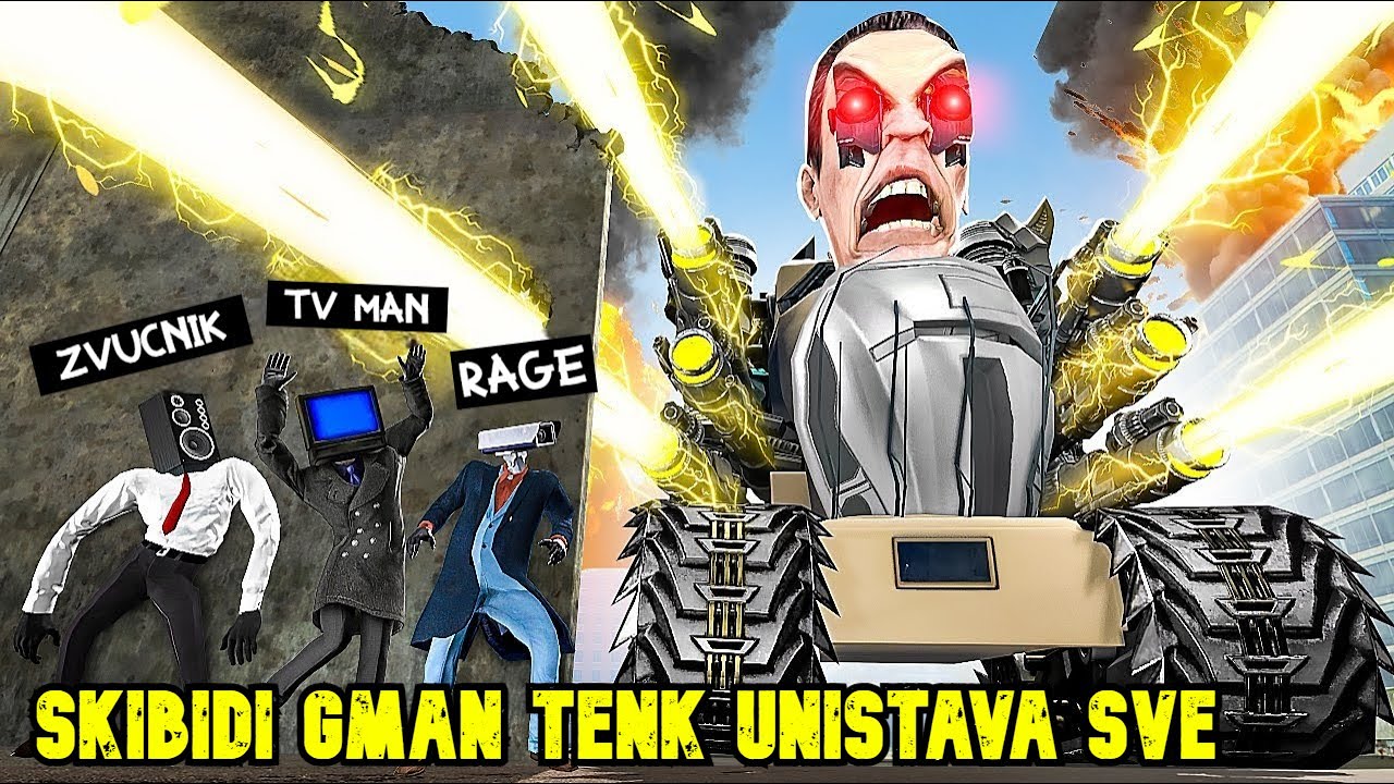 GMAN SKIBIDI TOILET JE NAPAO NASU BAZU I UNISTIO SVE!!