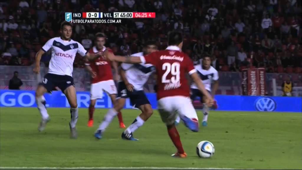 Gol de Rodr&iacute;guez. Independiente 1 - V&eacute;lez 0. Fecha 30. Primera Divisi&oacute;n 2015. FPT