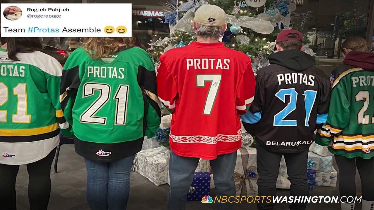 Capitals' Aliaksei Protas reunites with his billet family in Edmonton | NBC Sports Washington