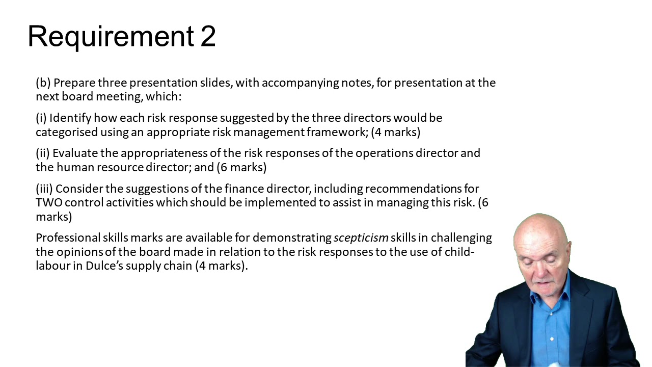 Question 2 September/December 2019 ACCA SBL Exam - Strategic Business Leader - ACCA SBL Revision