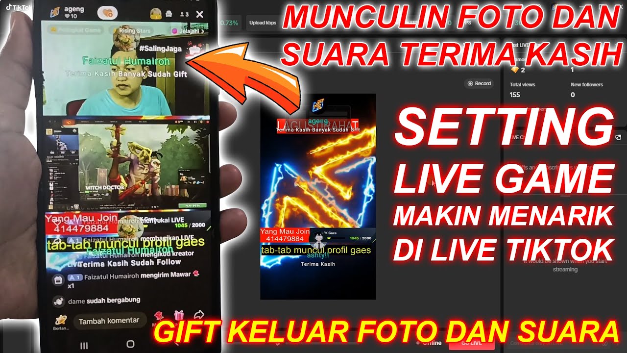 Cara Muncul Foto Profil Saat Taptap Like, Share, Follow & Gift di Live Tiktok | Setting Live Tiktok