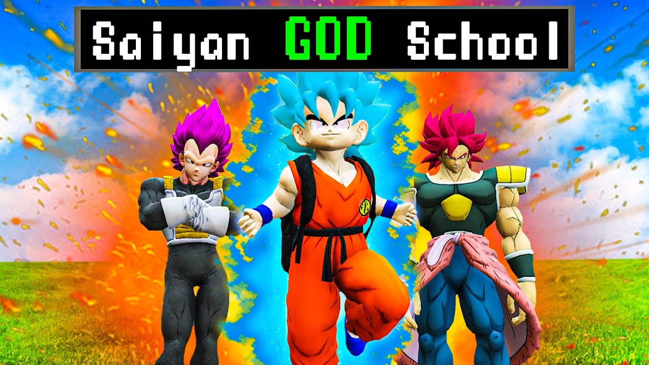 Посещение школы Супер Сайян GOD в GTA 5