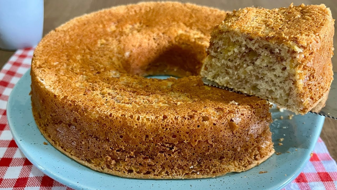 Bolo com Apenas 1 OVO! Sem FARINHA, Sem AÇÚCAR e Pronto em Minutos — Rápido, Leve e Delicioso!