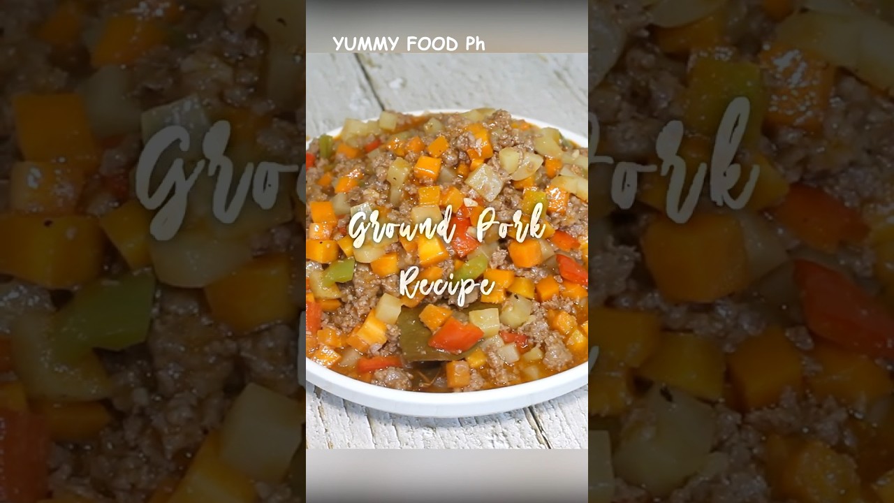 EASY Ground Pork Recipe 🥘 | How to Make FLAVORFUL Filipino Giniling (Perfect for Family Dinners!)
