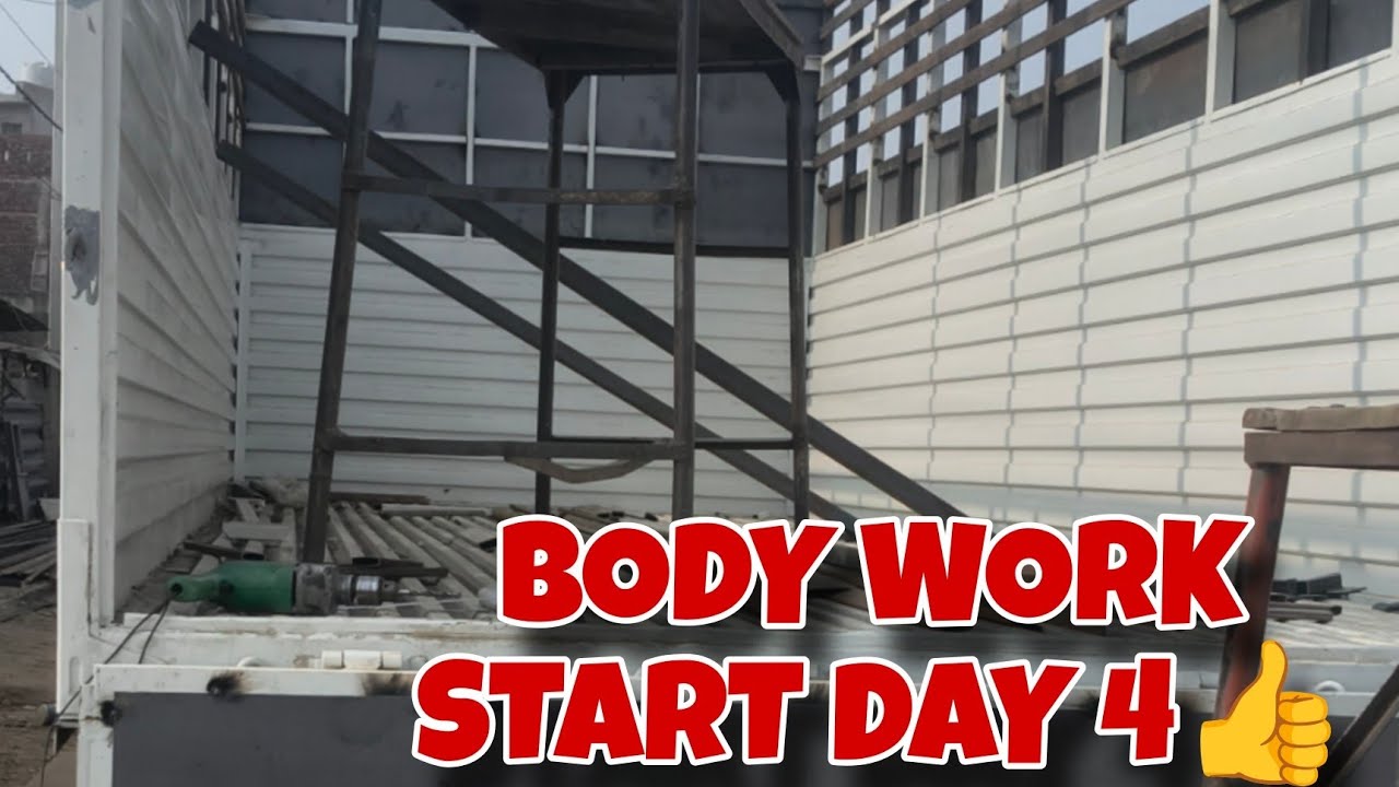 BODY WORK START DAY 4👍#truckdrivers #bodywork #truckbody #trucking 