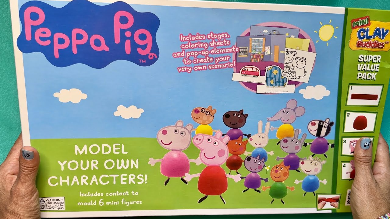 ASMR Peppa Pig Claybuddies unboxing