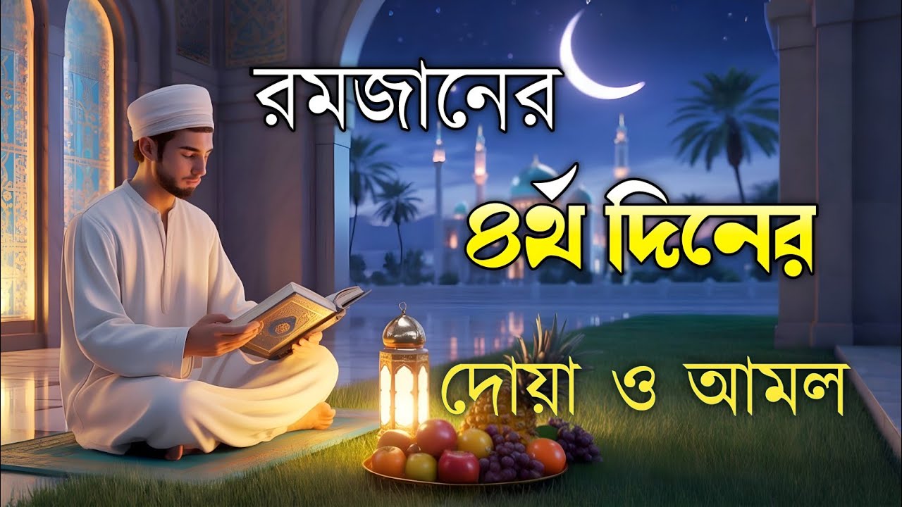 রমজানের চতুর্থ দিনের বরকতময় আমল ও দোয়া | 4th Day of Ramadan Special Dua By Alaa Aqel