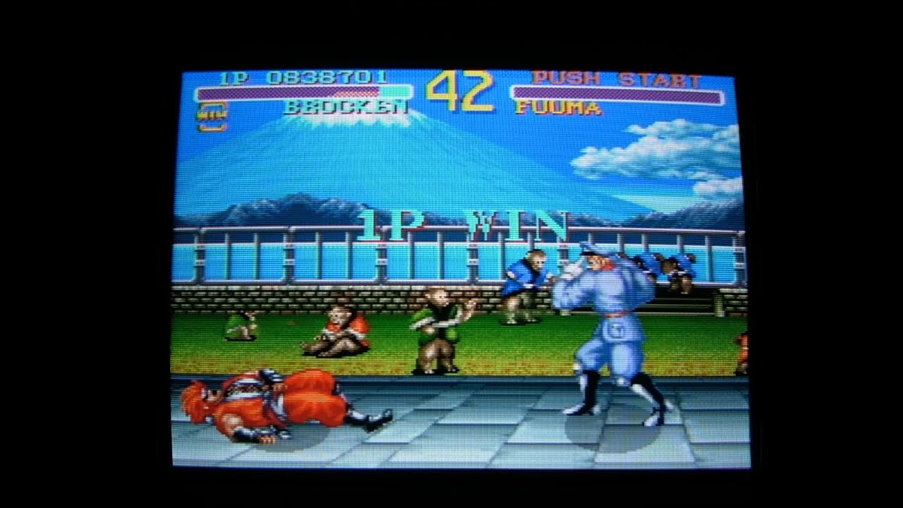 World Heroes Brocken -1CC- Super Famicom CRT Gaming