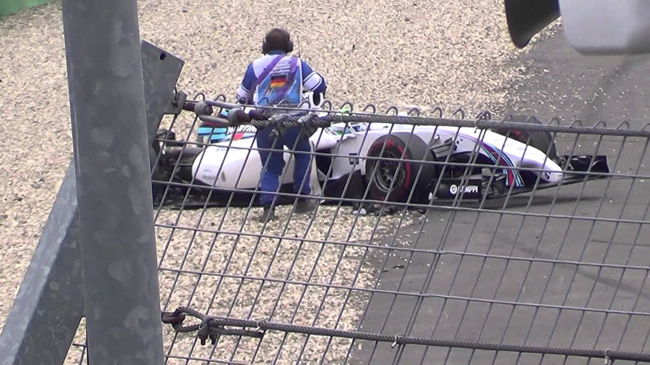 F1 German GP 2014 Start Felipe Massa Crash