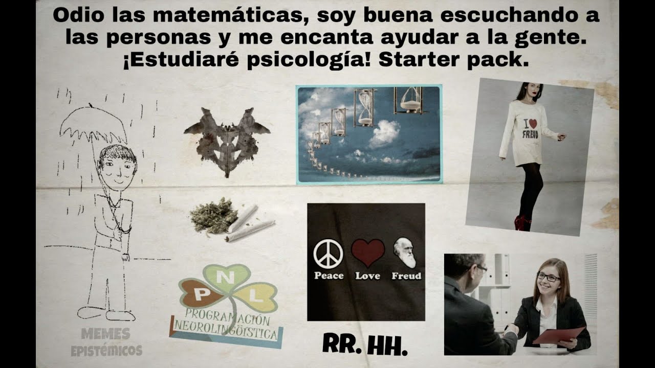 Starter pack para estudiar psicología en el sistema Suayed