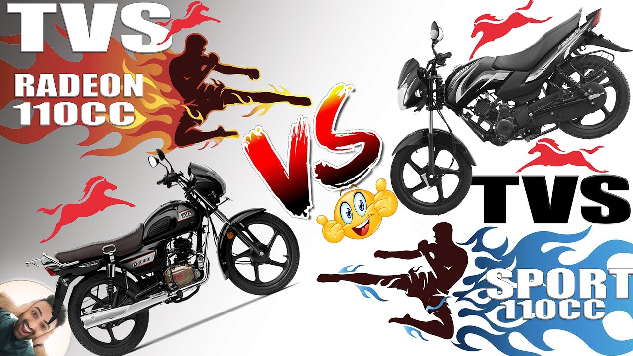 Tvs Sport vs Tvs Radeon  | 110 CC Best Bike | Detailed Comparison 😲 Family, Business