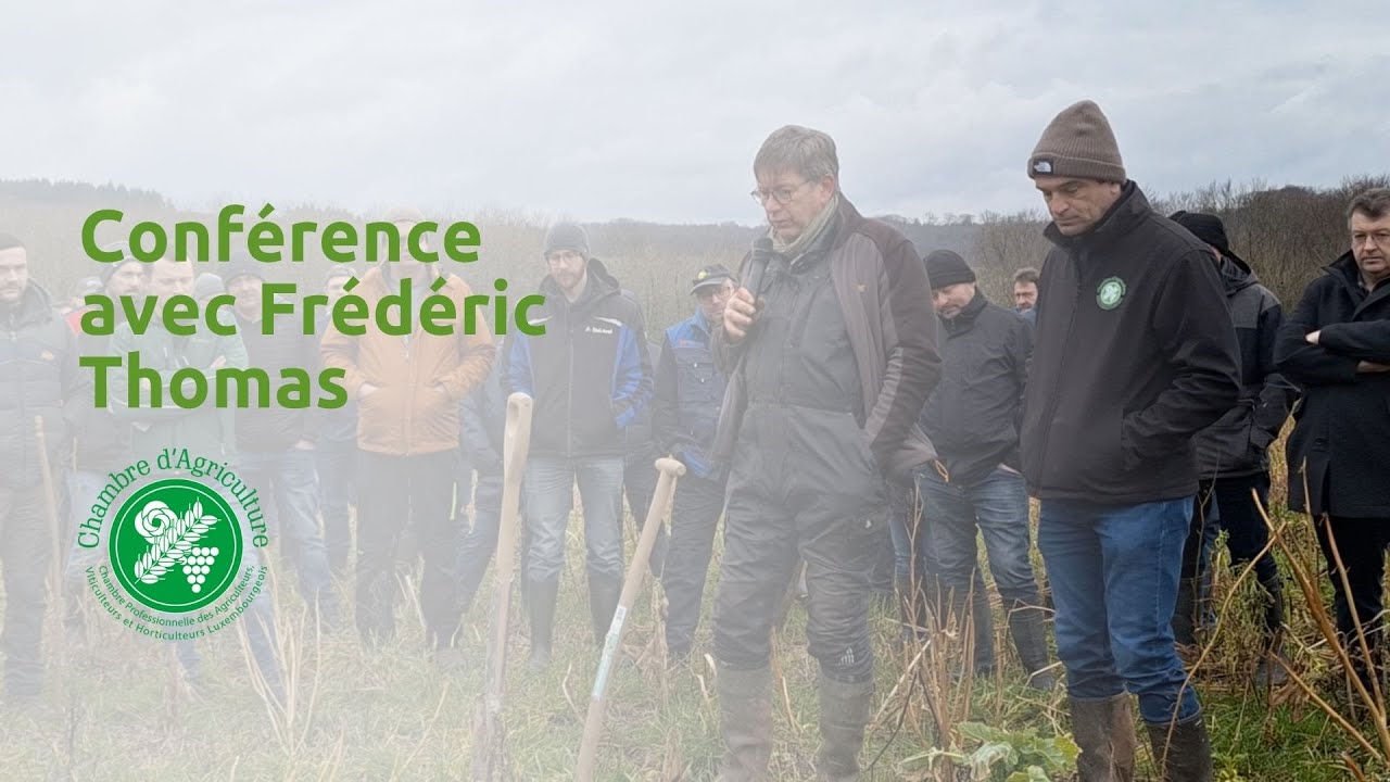 Conférence Frédéric Thomas: Couverts végétaux & Agriculture de conservation des sols au Luxembourg