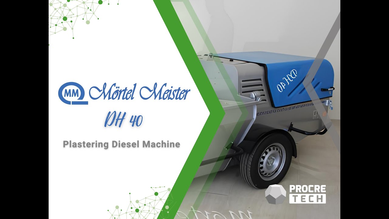 Mortel Meister DH40 - Plastering Diesel Machine