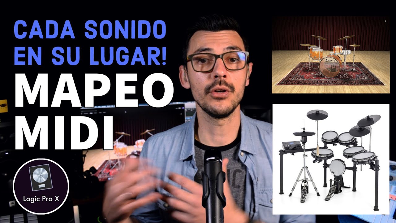 Cómo hacer el MAPEO MIDI en Logic Pro X || Grabación de batería electronica