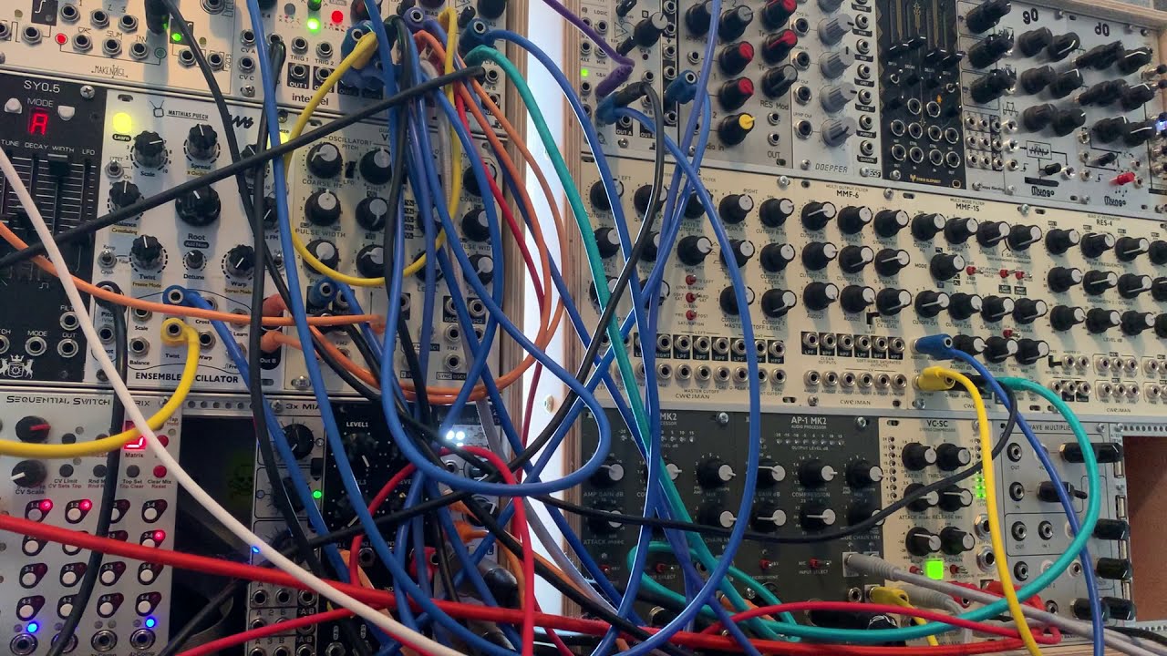 Cwejman MMF-1S Bassline Test. Cirklon + Eurorack quick sketch