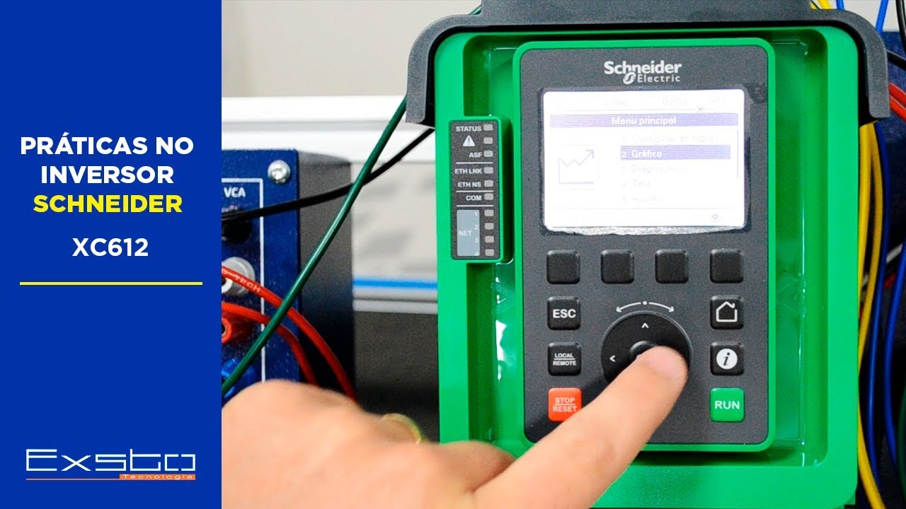 PRÁTICAS NO INVERSOR SCHNEIDER - XC612 | Exsto Tecnologia