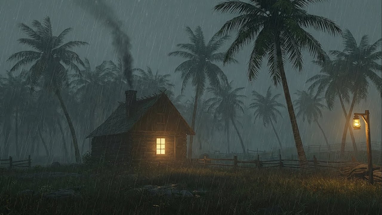 Rainstorm and Thunder at Night | Relaxing Sleep Ambience for Deep Rest