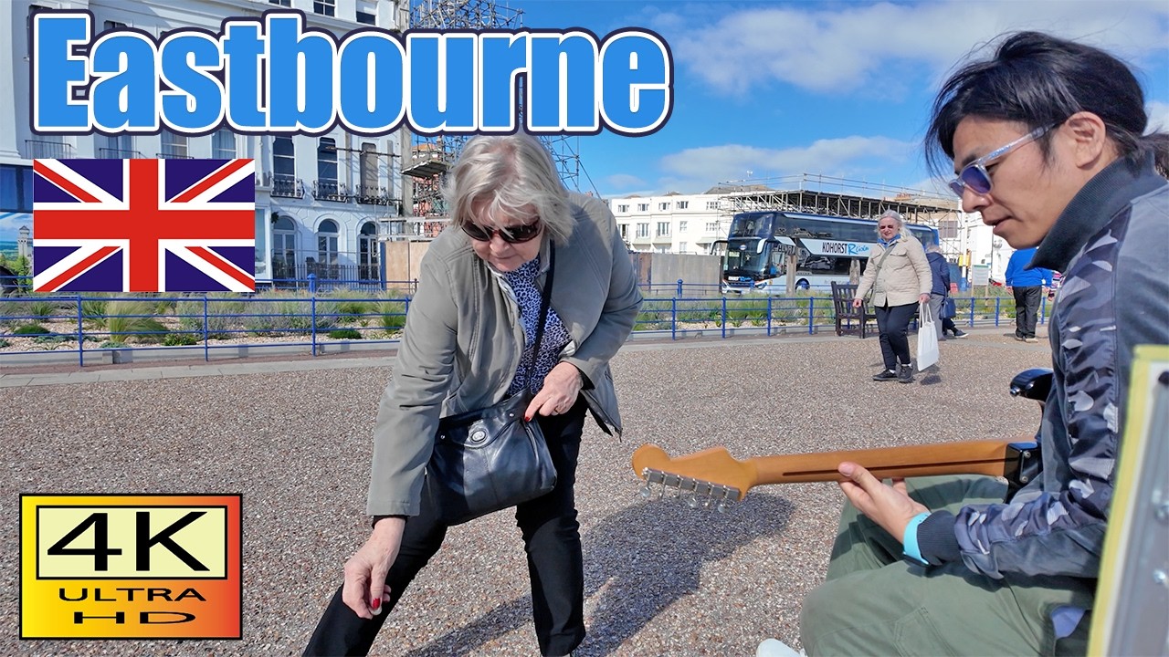 Busking in Eastbourne / 2025 / Jimi Hendrix / street musician / Japanese guitarist / 日本人ギタリスト /
