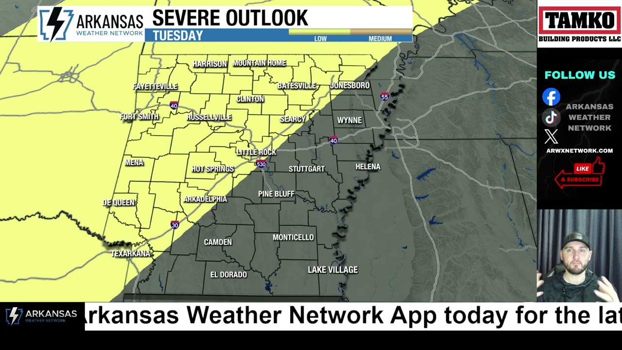 Cooler Air Moving In - More Severe Weather For Arkansas