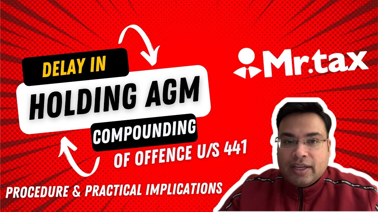 Compounding of delay in holding Annual General Meeting (AGM) u/s 96 | Compounding u/s 441