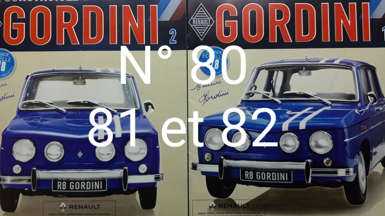 Renault 8 gordini 1/8 montage 80.81.82