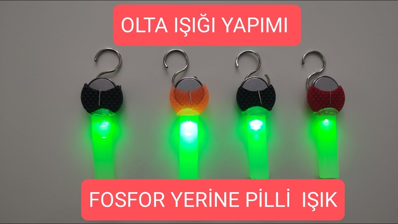 OLTA IŞIĞI NASIL YAPILIR  fosfor yerine pilli led ışık #ışık #zil#led #sazanavi#fishing