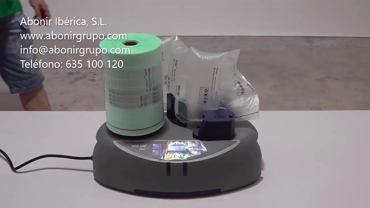 Máquina de Relleno con Bolsas de Aire para Proteger con Almohadillas o Burbujas las Cajas