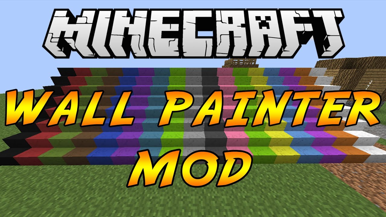 How to Make a Dirt House Look EPIC! Minecraft Wall Painter mod review!