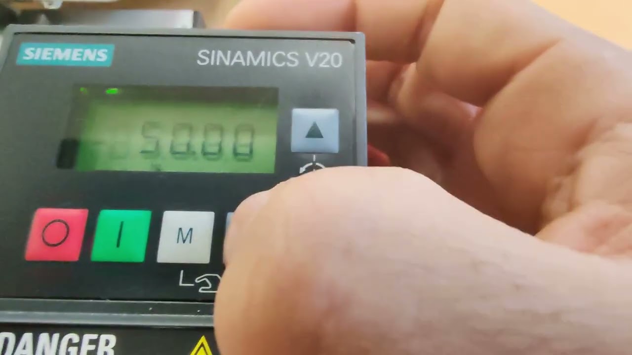 PROGRAMANDO VARIADOR SIEMENS V20 - 3 HILOS