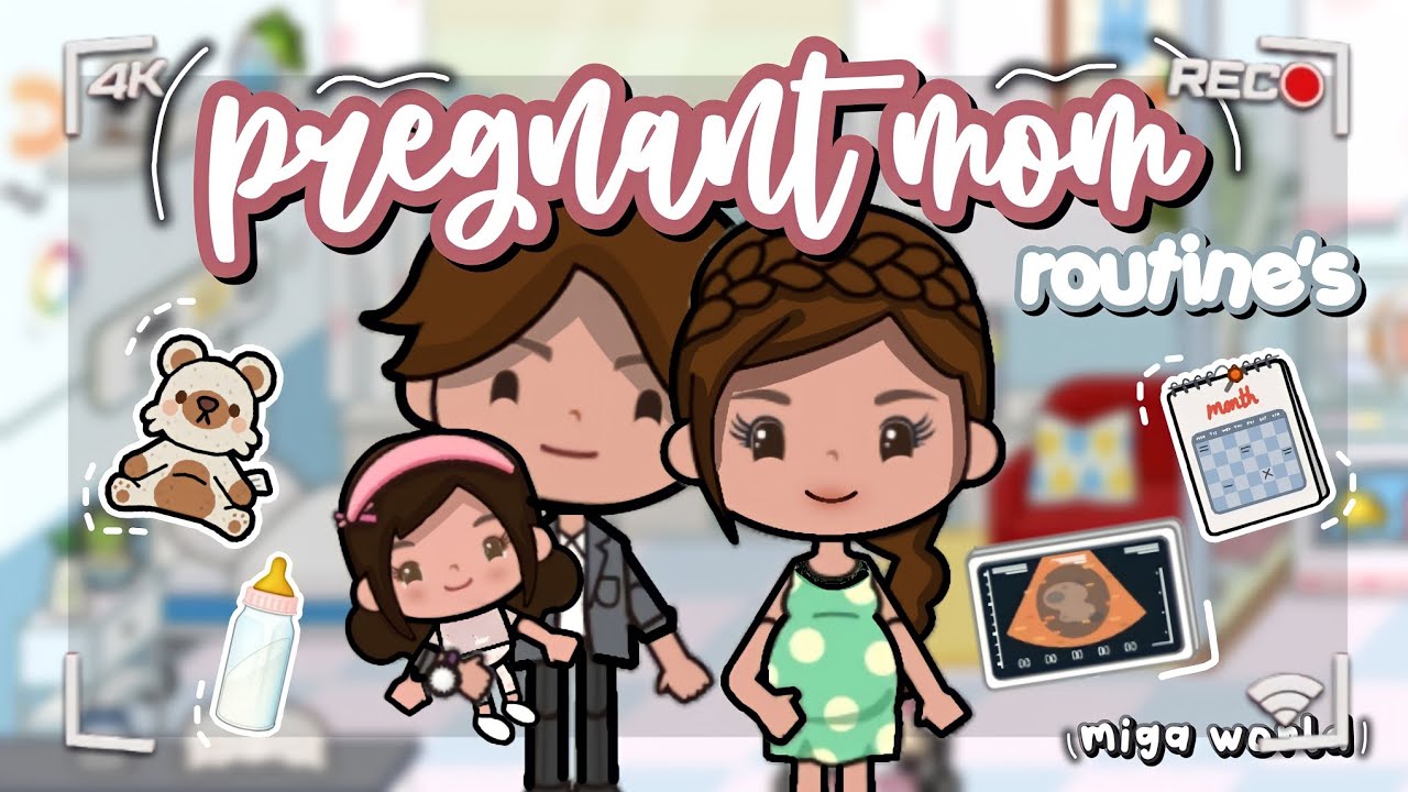 PREGNANT MOM 🥞🍼 *routine's* 🍳 cook, go to hospital 🏥 etc | Miga World  ✧ ˚.
