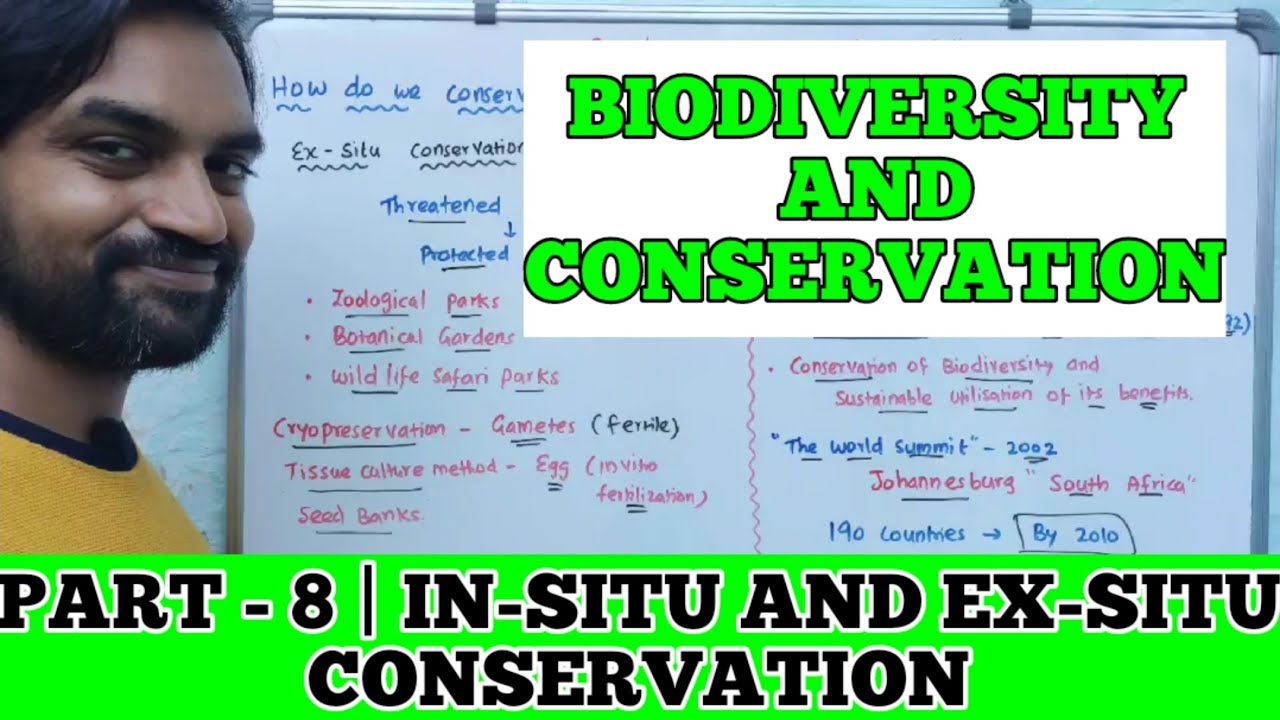 Biodiversity and Conservation | Part 8 | How do we conserve Biodiversity | In-situ and Ex-situ
