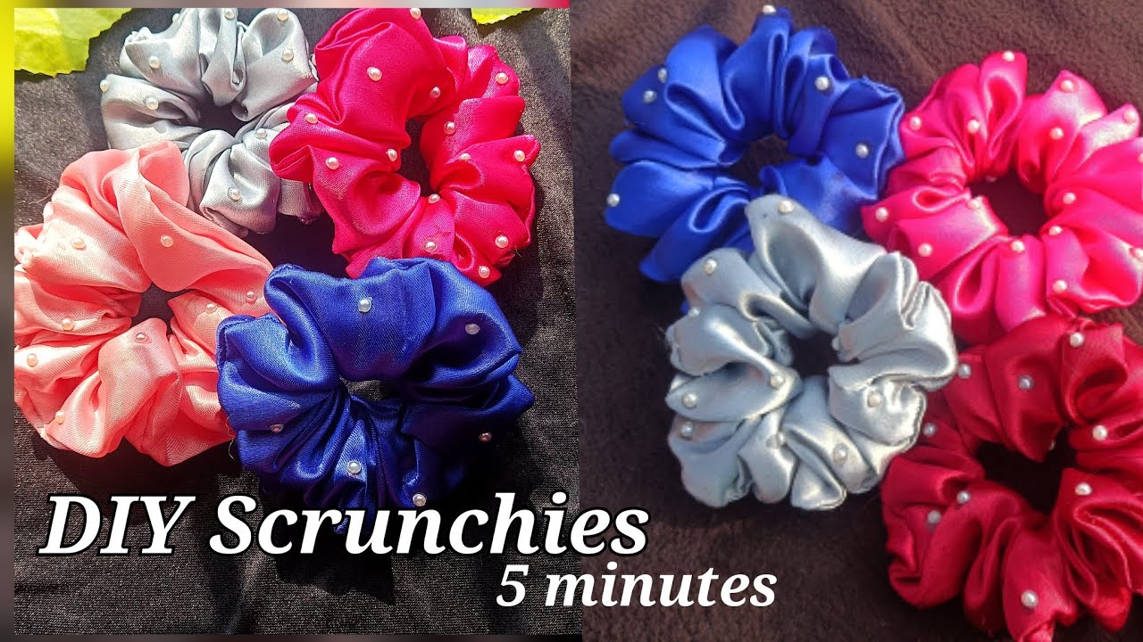DIY Satin Scrunchies||How To Make Scrunchies For Sale||Scrunchies At Home ||Diy Hair Accessories