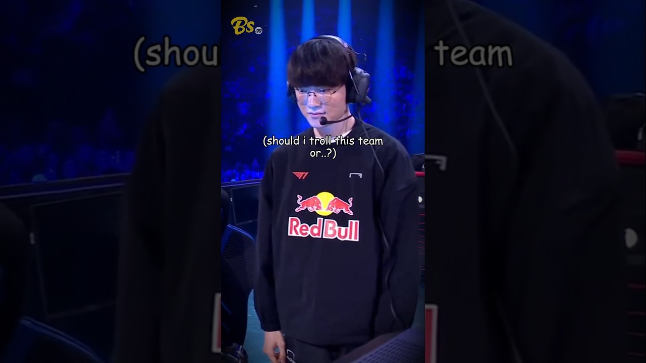 When Faker picks the opponent team's champs.. 🤣 #faker #t1 #leagueoflegends