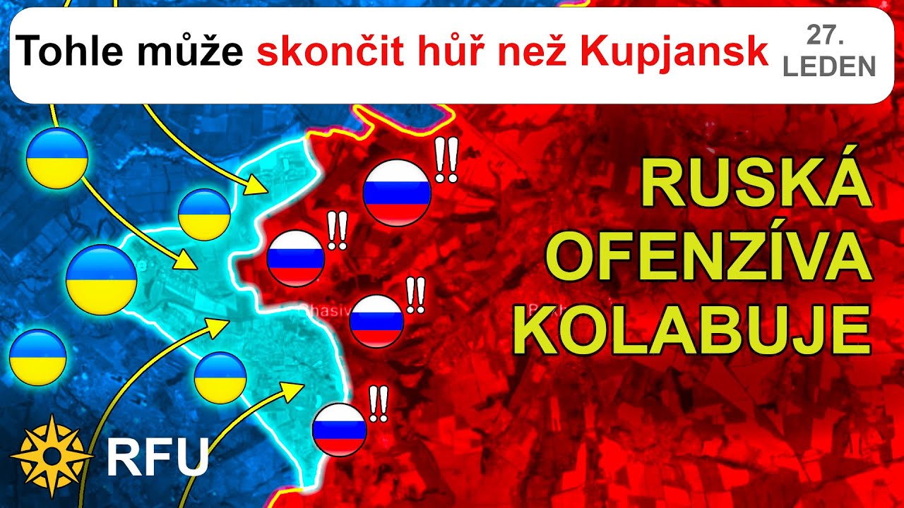 27.leden: Ruští velitelé nadhodnocují zisky u Konstanijivky a Rusku hrozí že se to obrátí proti nim