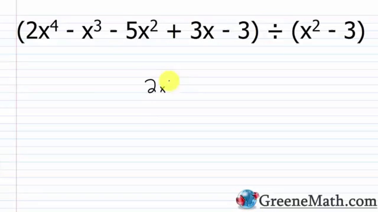 Dividing Polynomials with Missing Terms