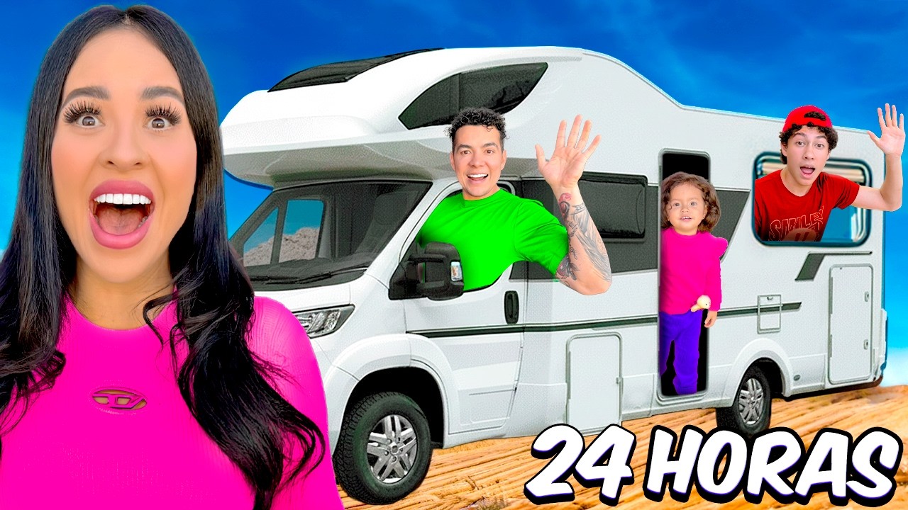 24 HORAS EN UNA CASA RODANTE!! 