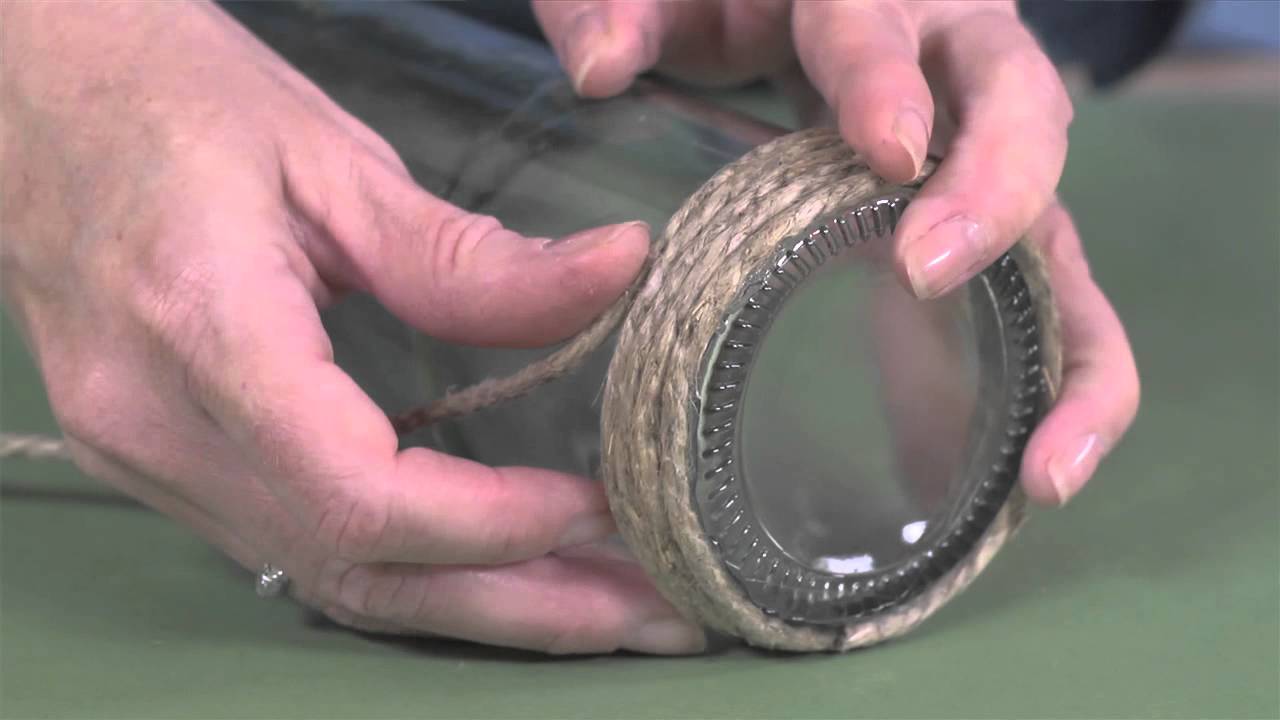 How To: Create Cord Wrapped Bottles