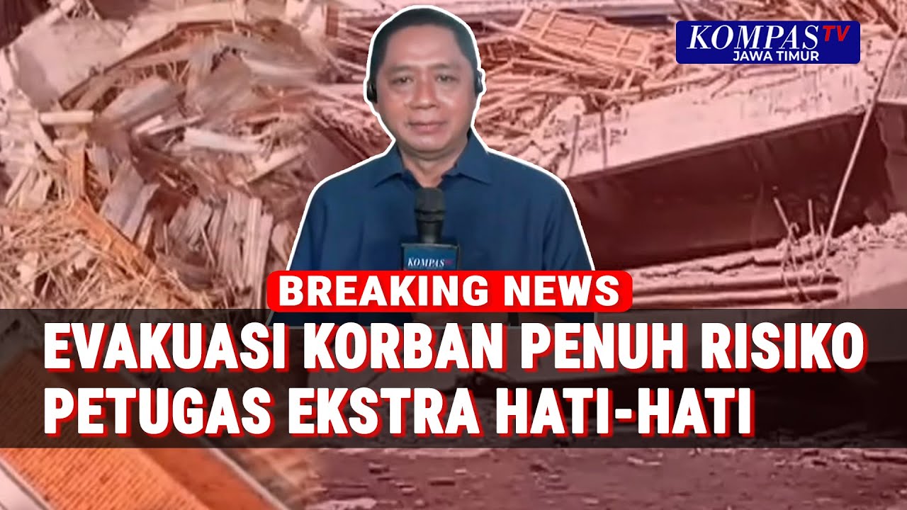 Mushala Ponpes Al Khoziny Buduran Sidoarjo Ambruk, Petugas Berjuang Evakuasi Korban dengan Aman!