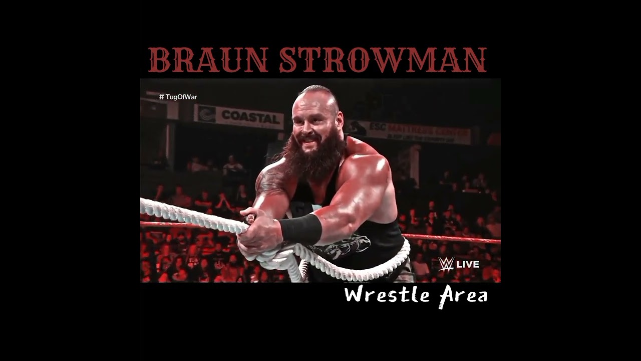 BRAUN STROWMAN'S POWER💪👿 || #shorts #youtubeshorts #braunstrowman #wwe