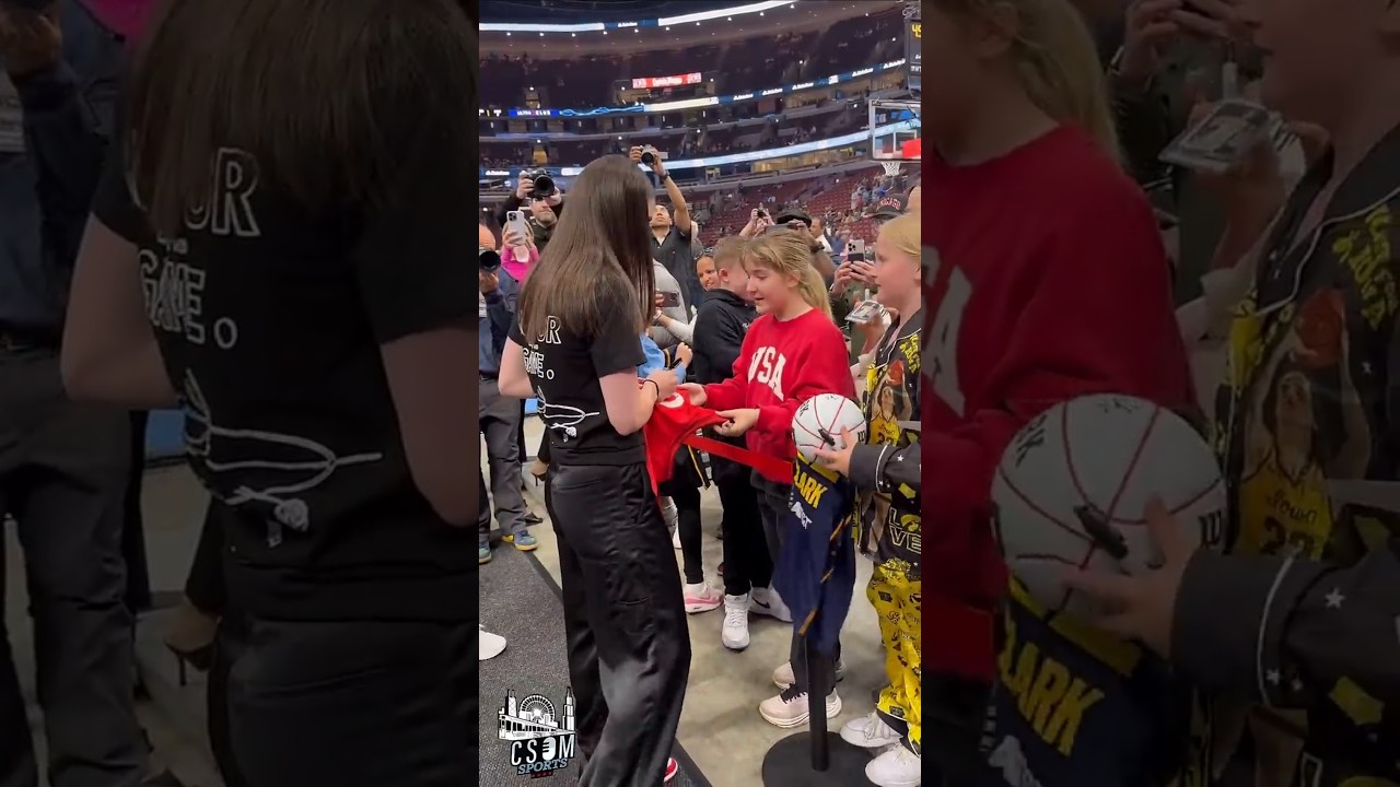 WNBA: Caitlin Clark signing autographs for fans at the Sky vs. Fever game (6/7/25)