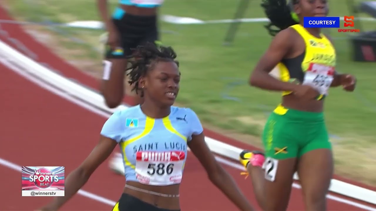 Jady Emmanuel stars capturing double sprint gold for St. Lucia at the Carifta Games 2025.