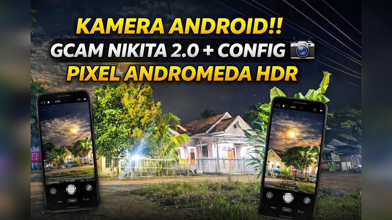KAMERA ANDROID! GCAM NIKITA 2.0 + CONFIG📸 PIXEL ANDROMEDA HDR, NATURAL WARMA GACOR